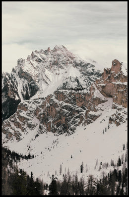 Winter Majesty: Snowy Mountain Landscape National Park Poster