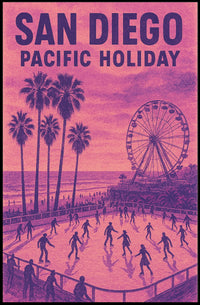 San Diego Pacific Holiday Poster