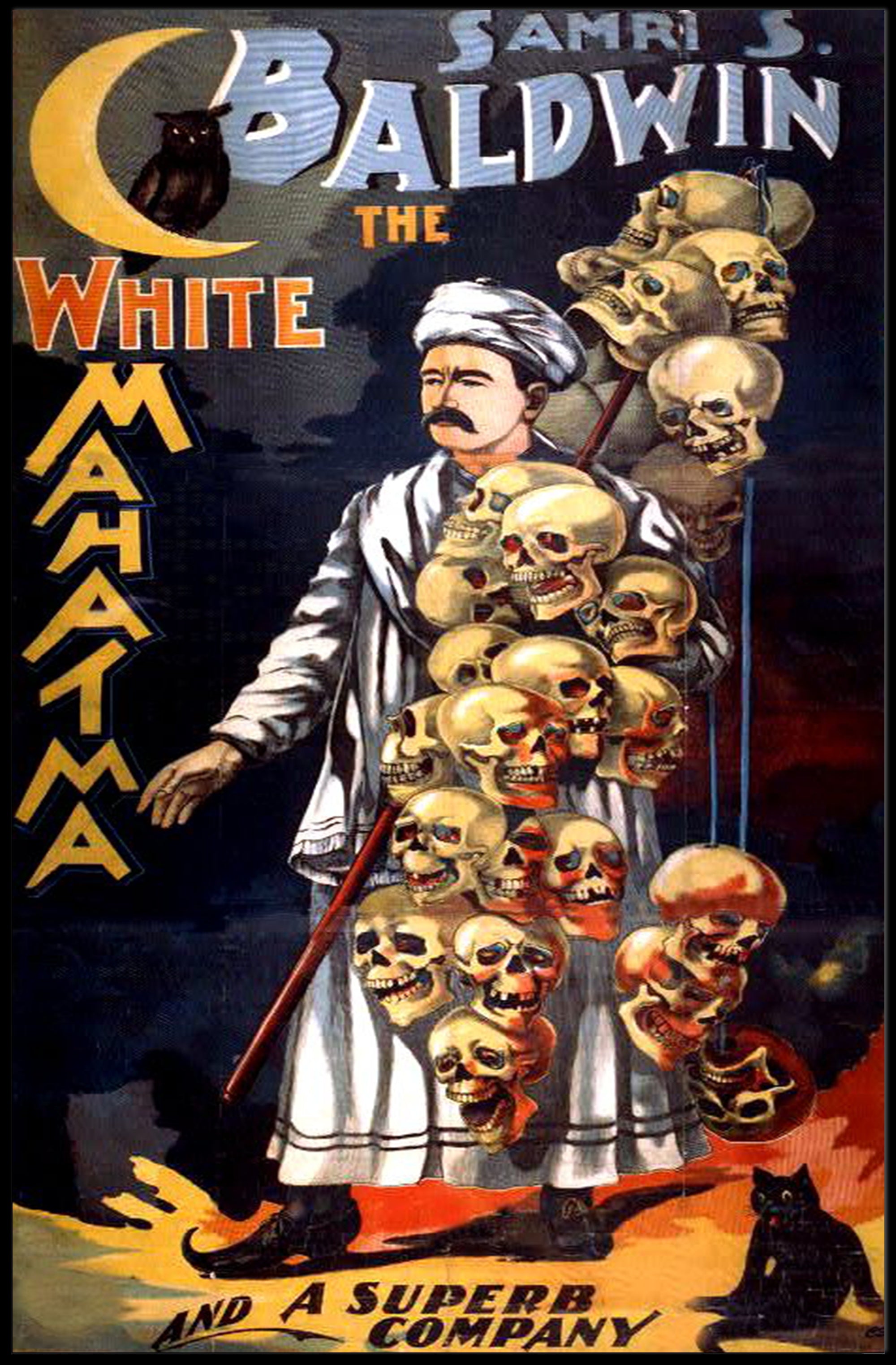 Samri S. Baldwin Mystical Vintage Theatre Poster