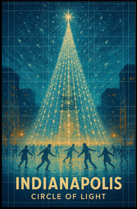 Indianapolis Circle Of Light Poster