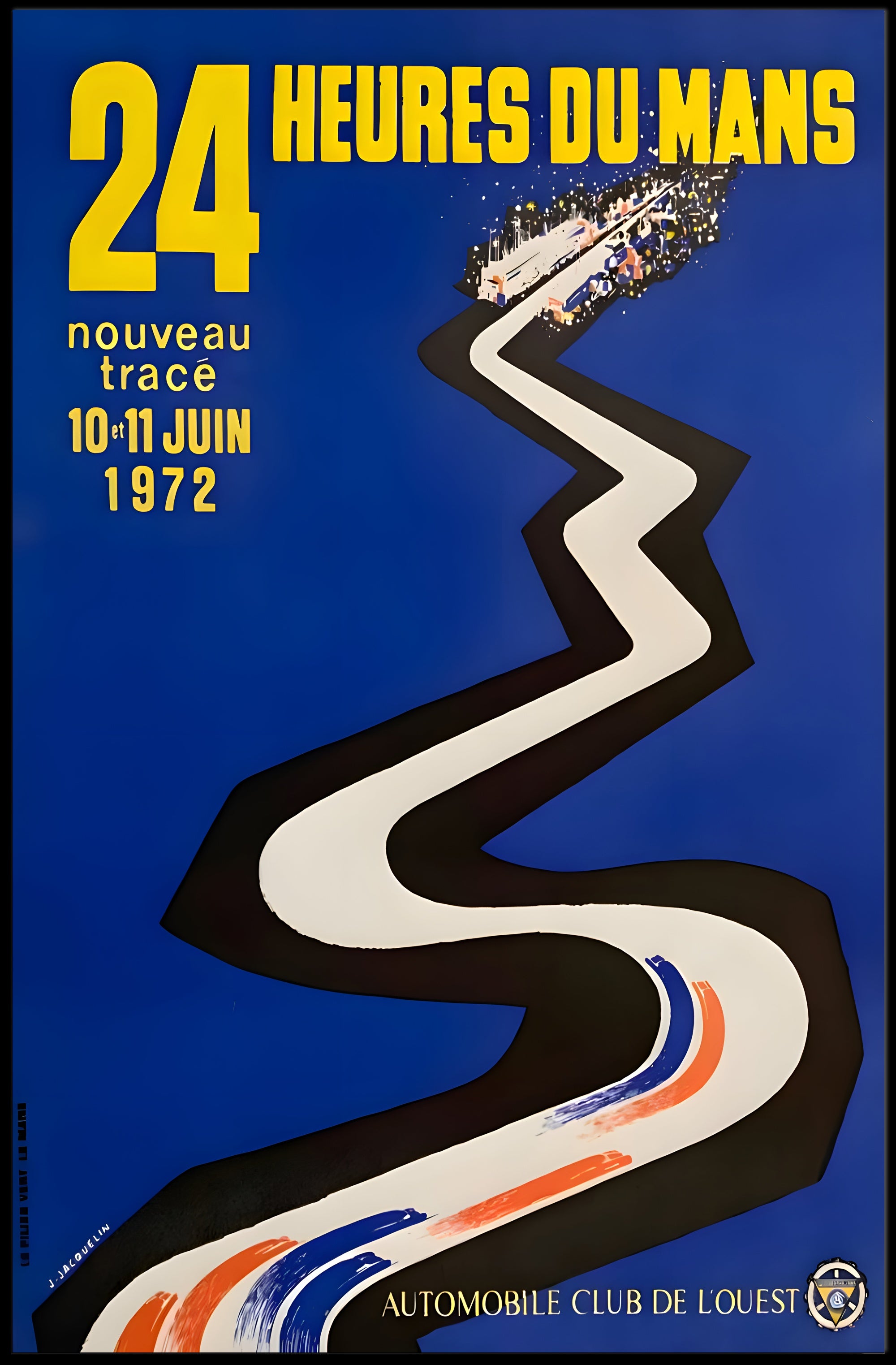 Vintage 24 Heures Du Mans 1972 Art Print