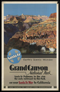Grand Canyon Vintage Travel Poster Print