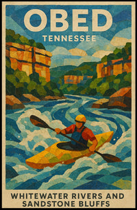 Obed, Tennessee Whitewater Adventure Poster