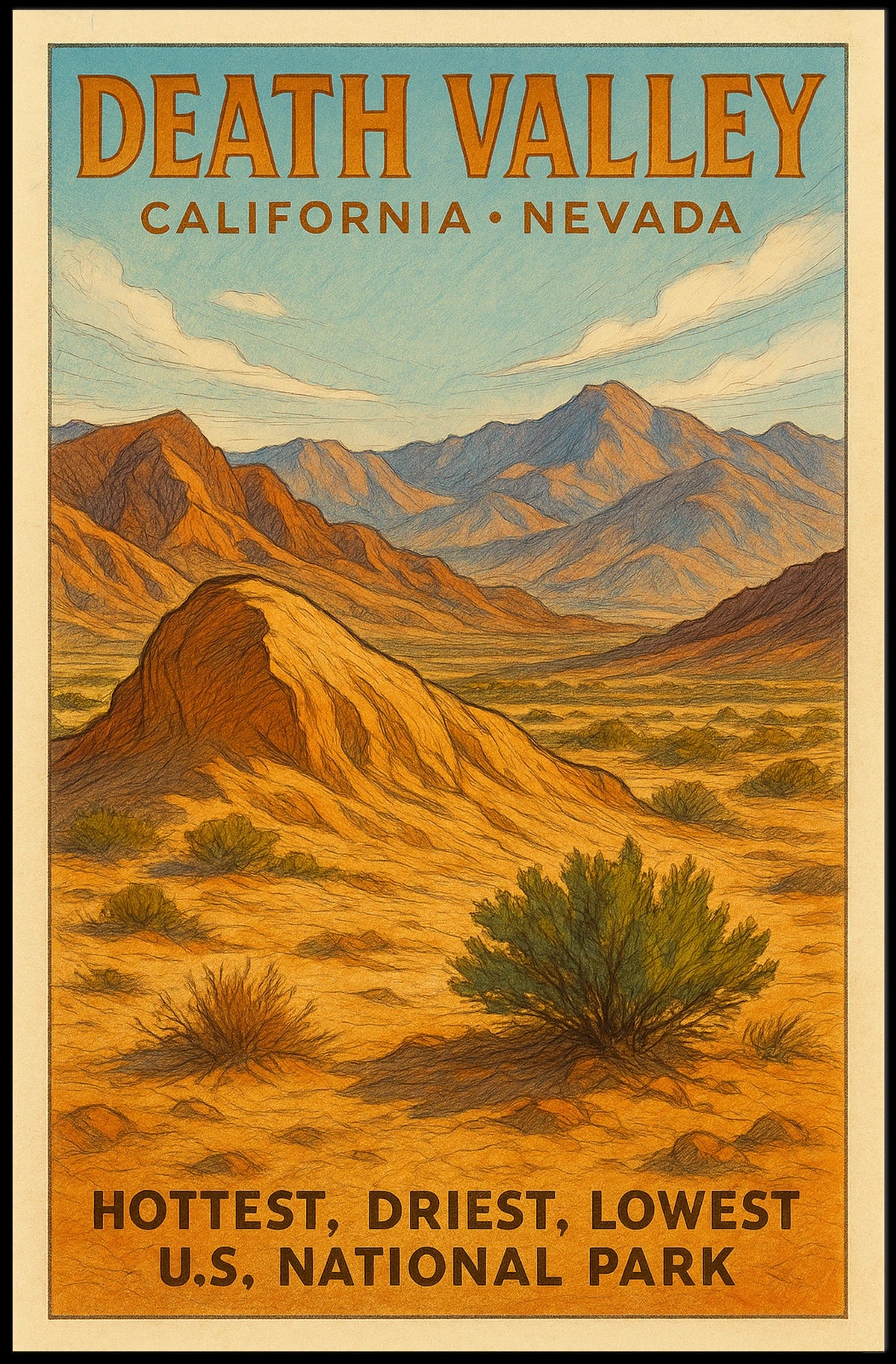 Death Valley National Park Poster