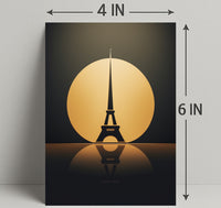 Eiffel Tower Silhouette Poster
