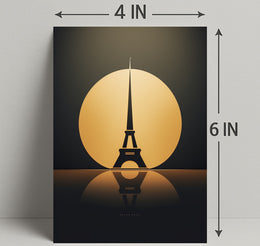 Eiffel Tower Silhouette Poster