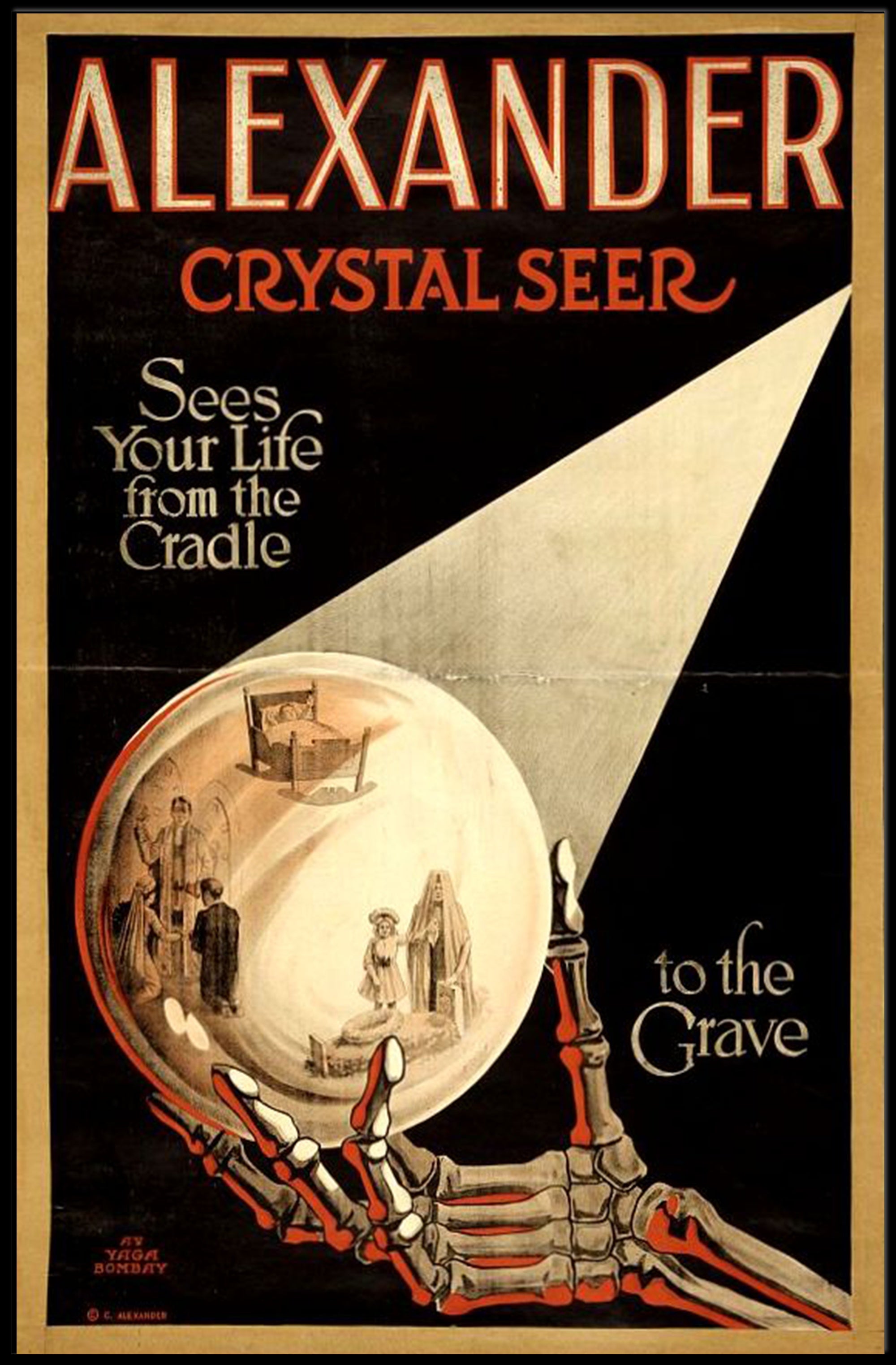 Mystical Crystal Seer Vintage Art Pop Culture Poster