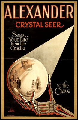 Mystical Crystal Seer Vintage Art Pop Culture Poster
