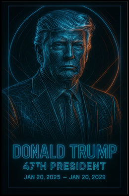 Donald Trump Electric Visionary Leader Poster