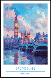 London Skyline Art Poster