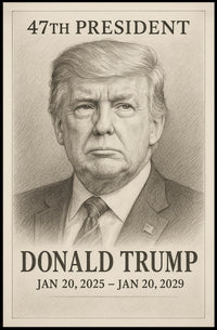 Donald Trump 47th President Poster