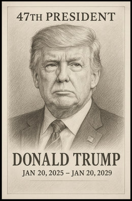 Donald Trump 47th President Poster
