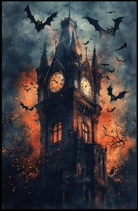 Haunted Clock Tower Poster
