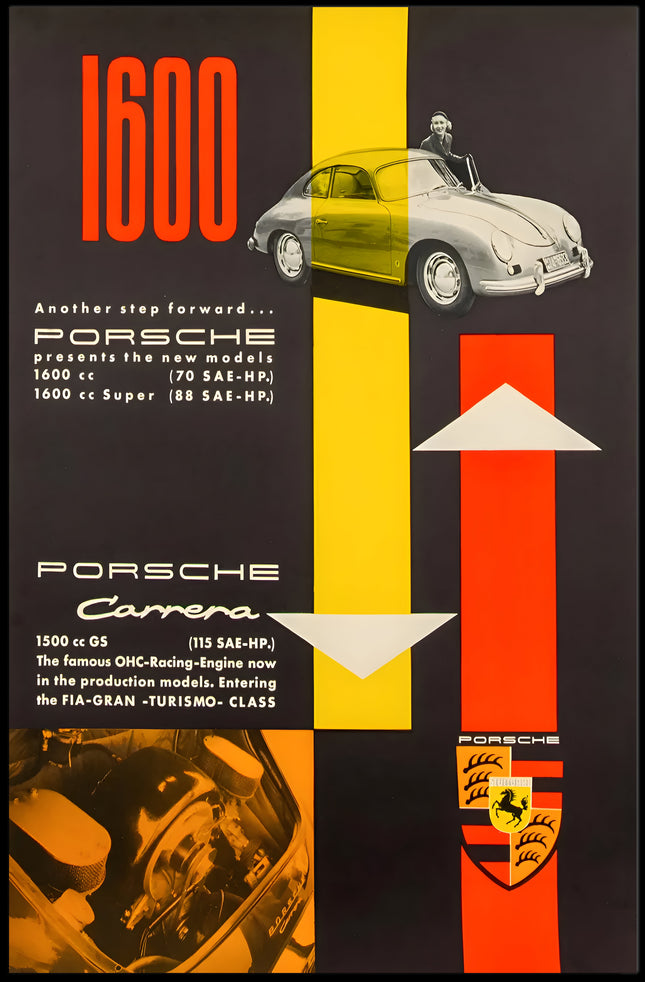 Introducing the New Porsche Models Poster