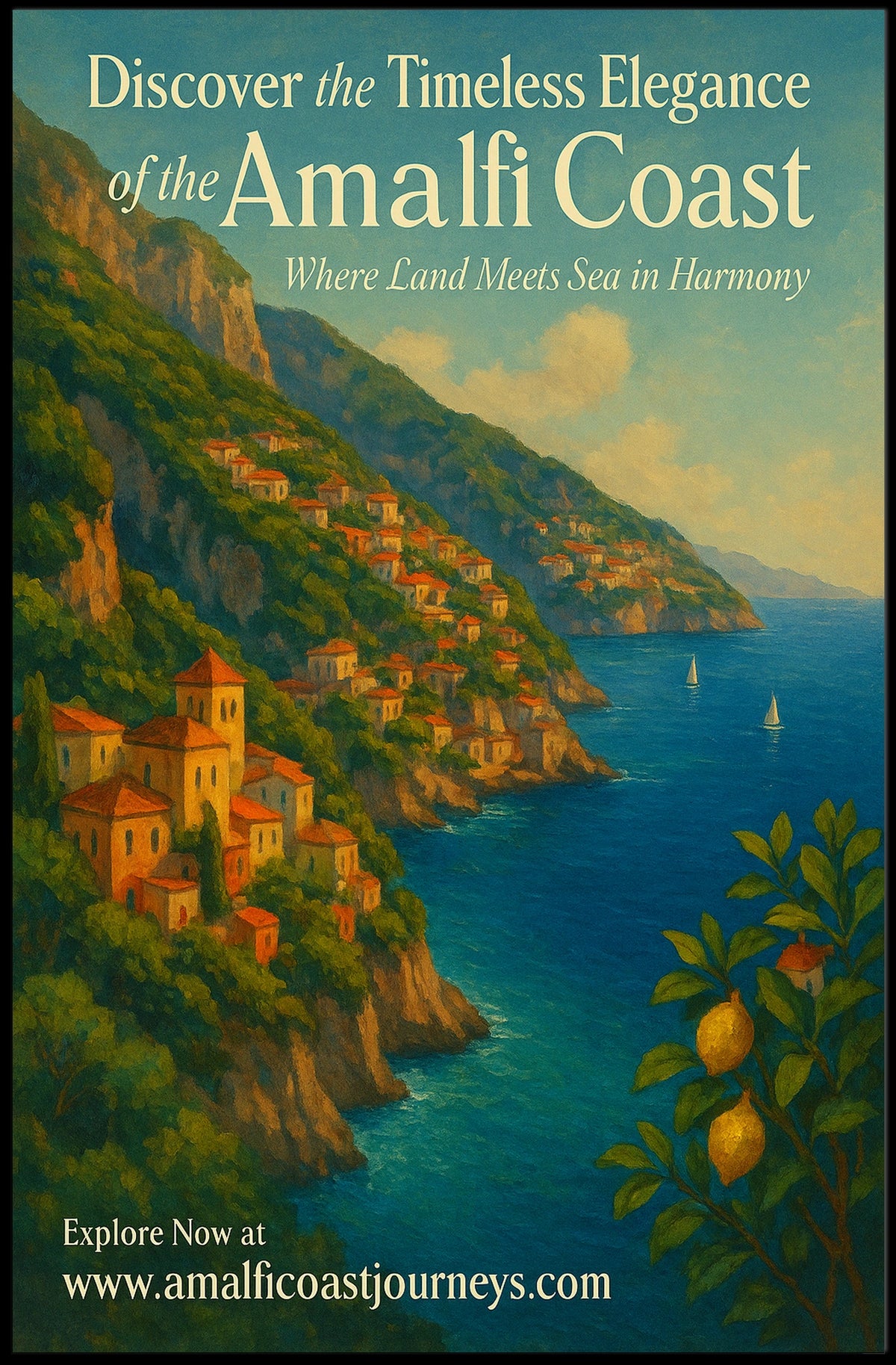 Discover the Timeless Elegance of the Amalfi Coast Poster