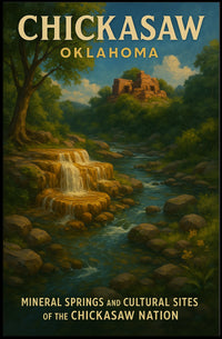 Chickasaw Nation Mineral Springs And Poster