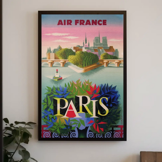 Air France Paris - Vintage Travel Poster