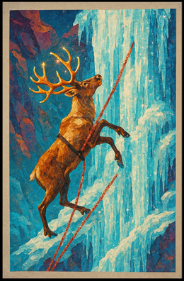 Surreal Stag Adventure Fantasy or Mythology Poster