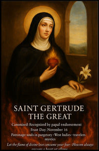 Saint Gertrude the Great Poster PosterGoat