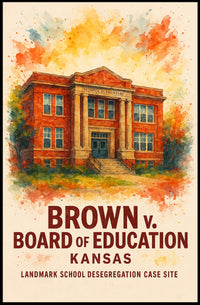 Brown v. Board of Education Historical Poster