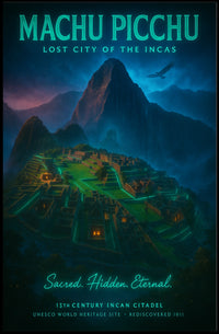 Machu Picchu Lost City of the Incas Poster