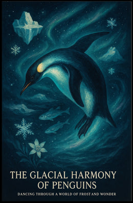 Glacial Harmony Penguins Wall Art Print