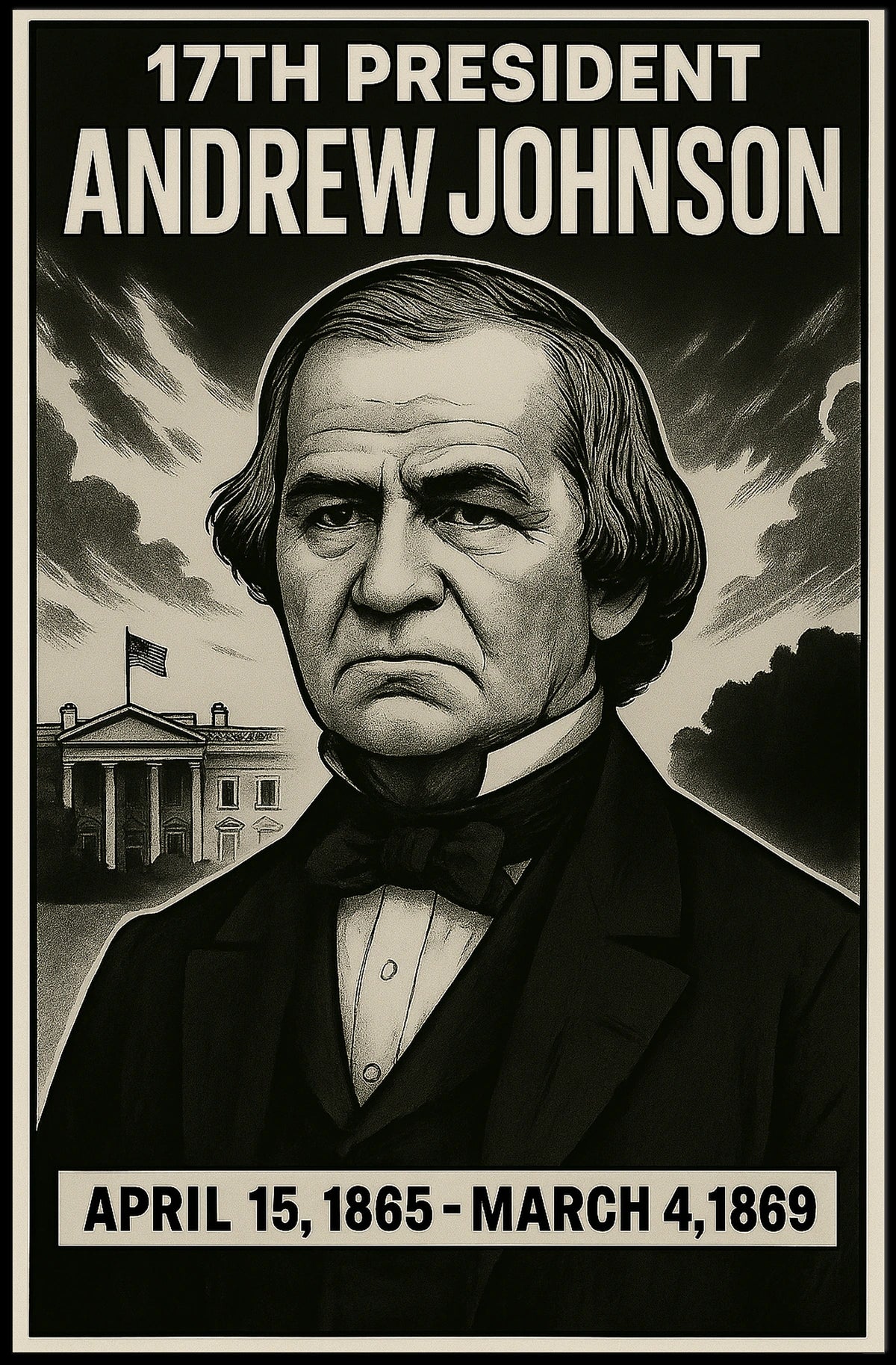 Andrew Johnson 17Th President Poster