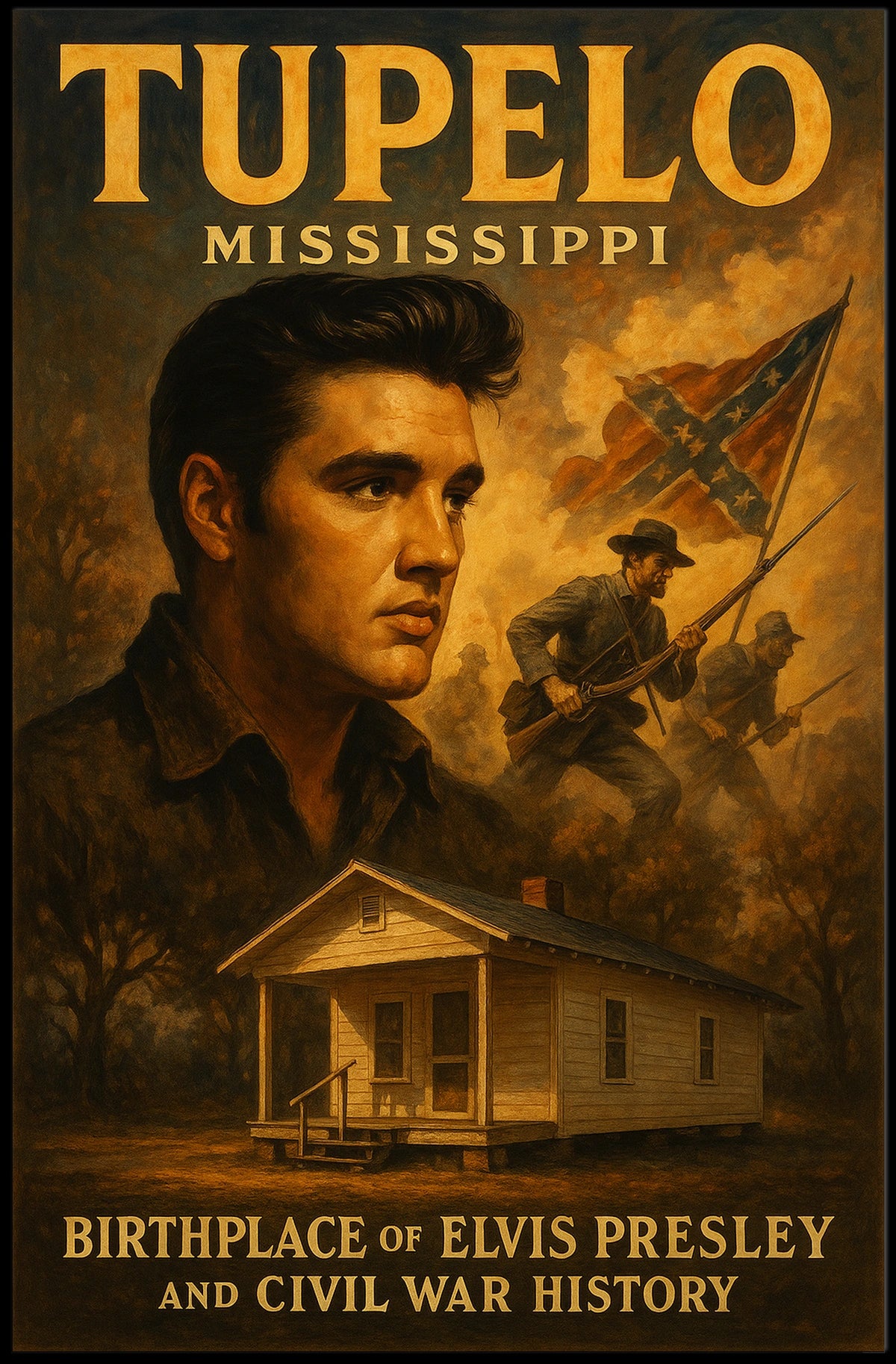 Tupelo, Mississippi Birthplace Of Poster