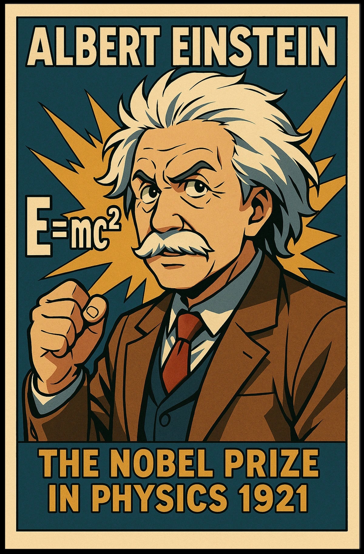 Albert Einstein Nobel Prize In Physics Poster