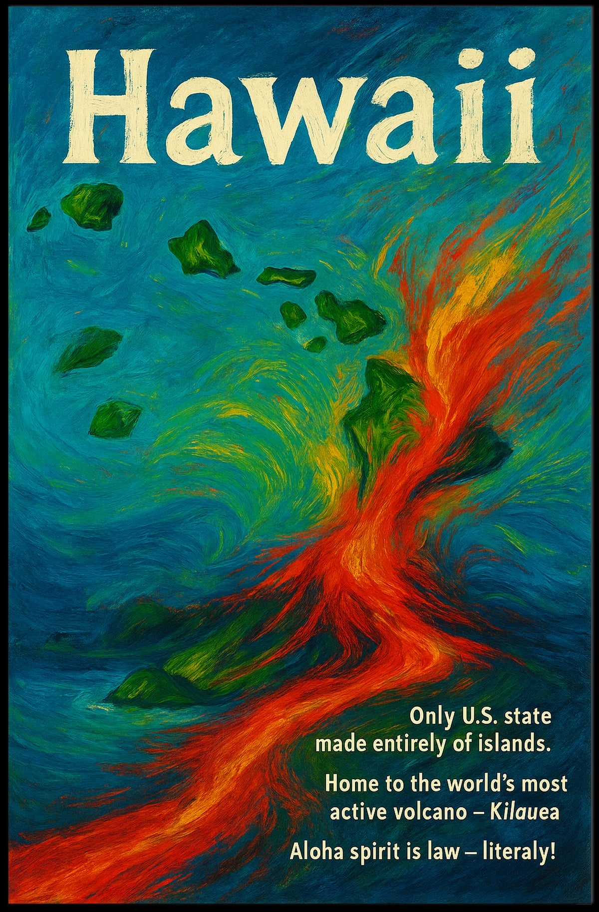 Hawaiian Volcano Art: Kilauea's Fiery Aloha Spirit