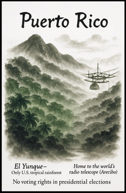 Puerto Rico A Unique U.S. Territory Poster