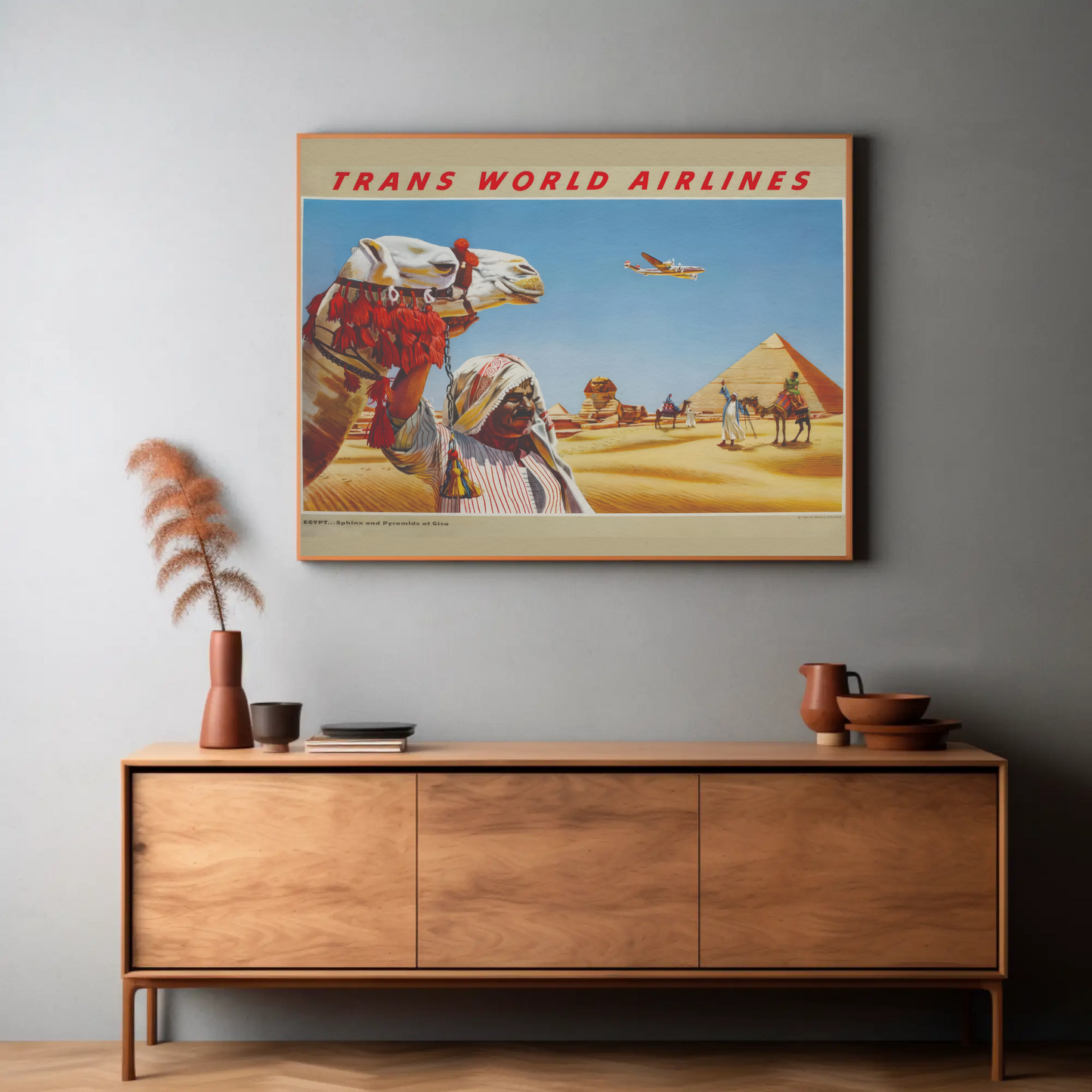 Egypt - Sphinx and Pyramids at Giza Poster