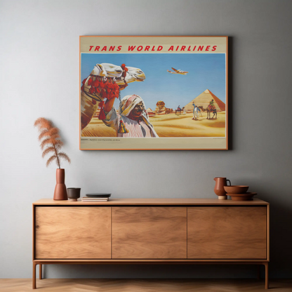 Egypt - Sphinx and Pyramids at Giza Poster