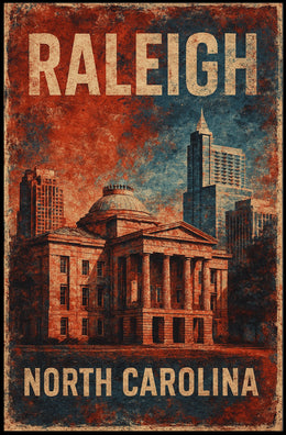Raleigh, North Carolina Poster