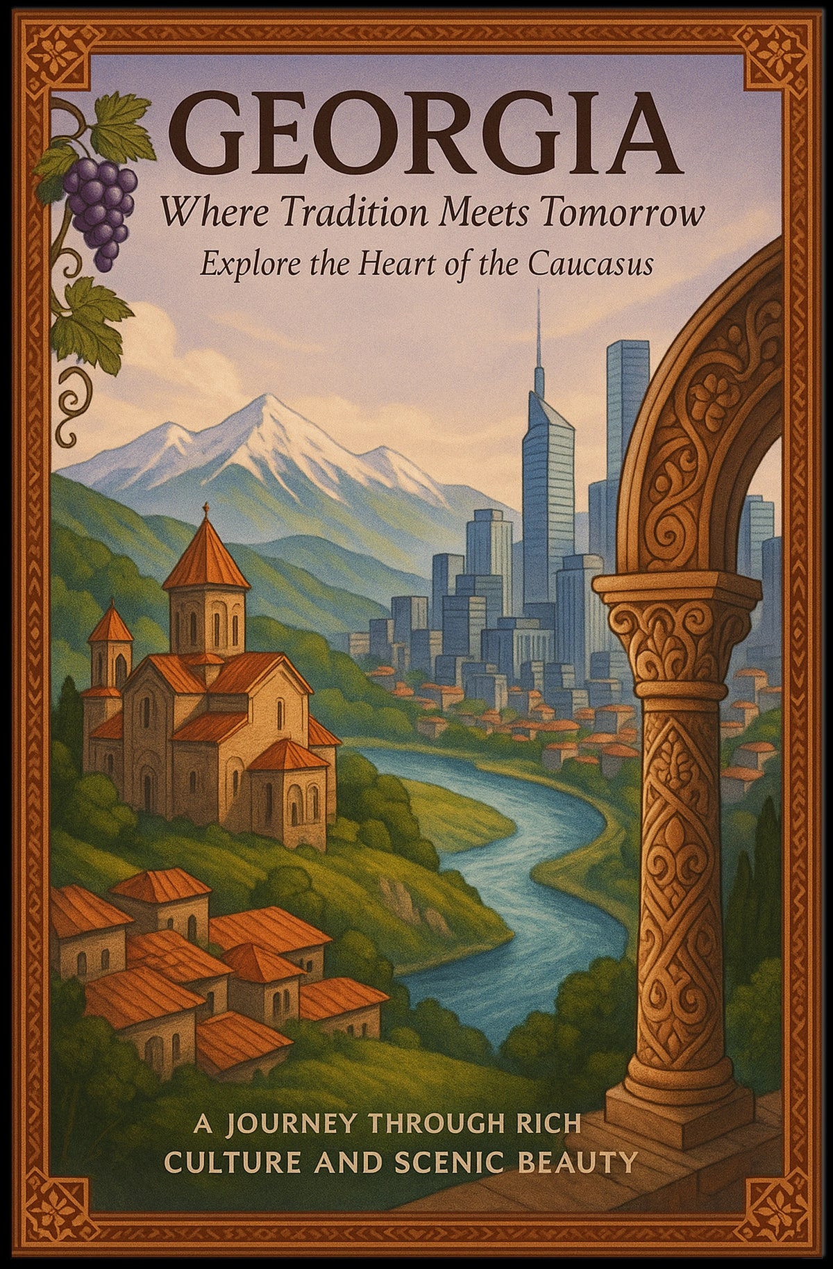 Georgia Where Tradition Meets Tomorrow Poster