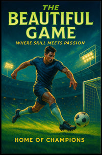 Soccer Champion in Action: Inspiring Sports Poster PosterGoat