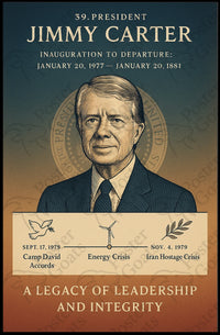 Jimmy Carter Historical Events Presidential Poster