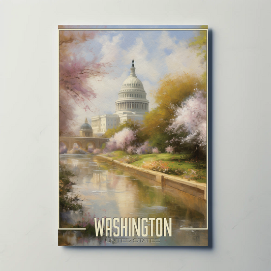 Washington DC United States Vintage Poster