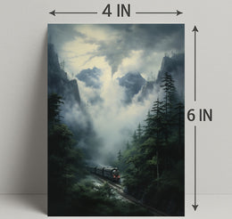Journey Through The Misty Mountains Poster PosterGoat