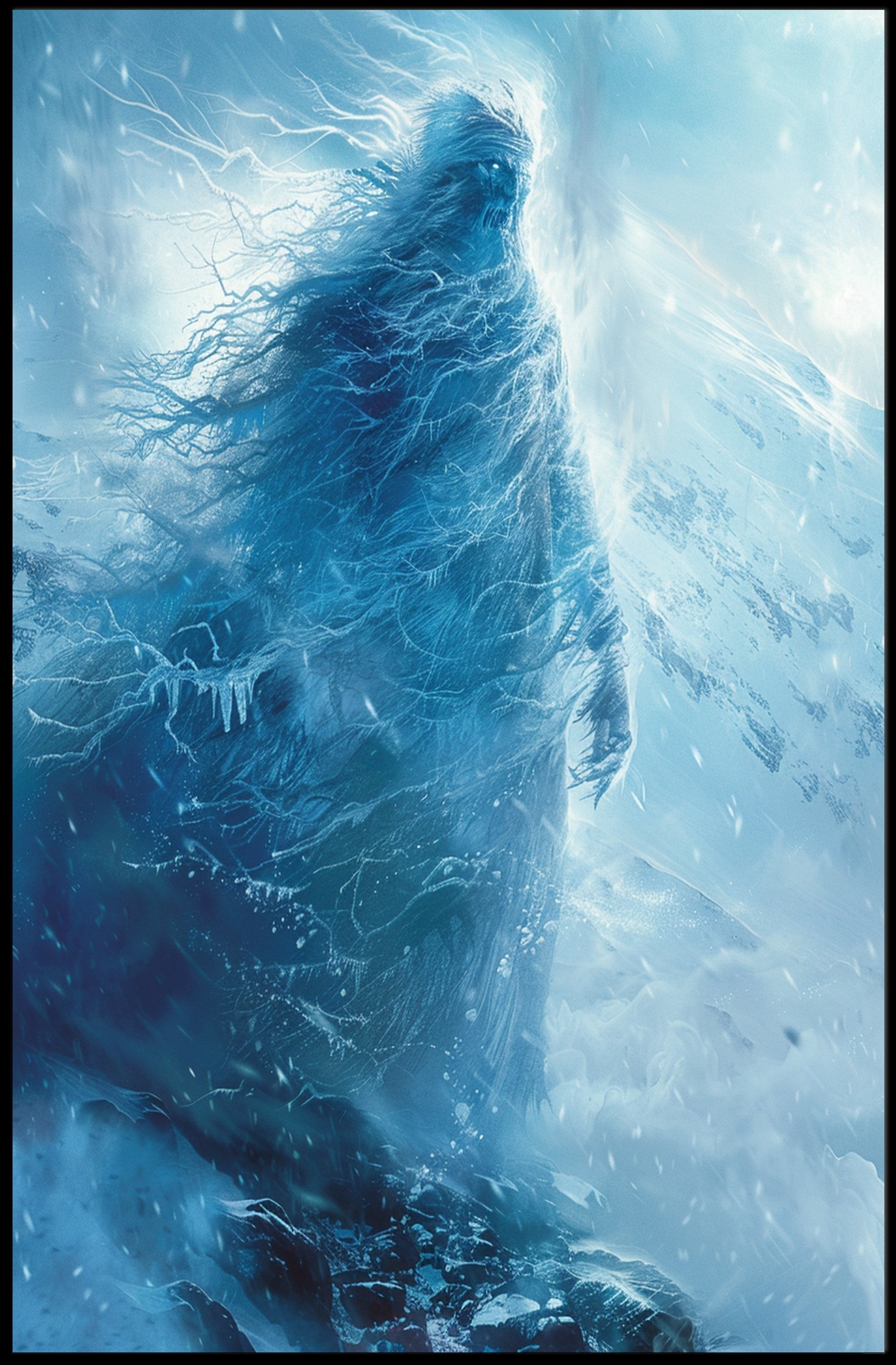 Ethereal Winter Spirit Fantasy Mythology Poster PosterGoat