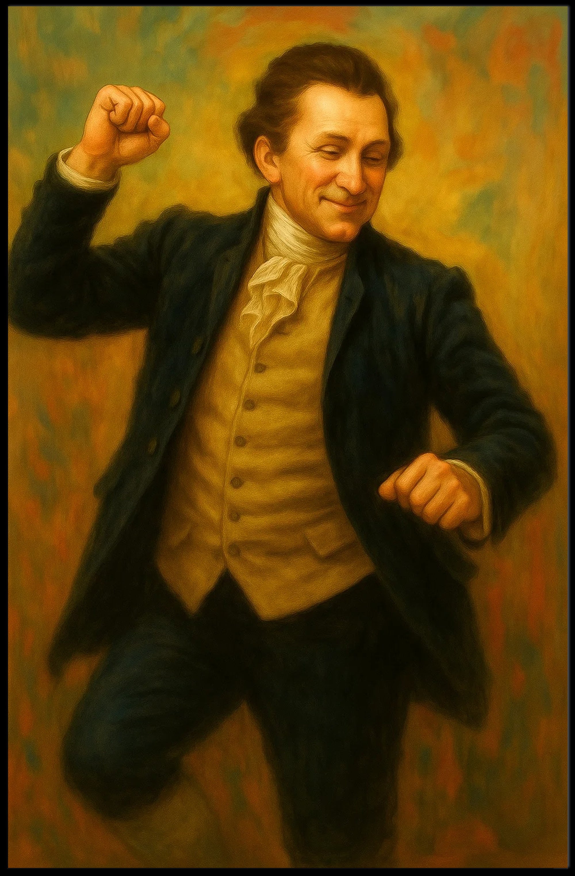 President James Monroe Funny Fist Pump Poster