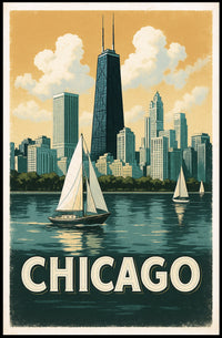 Chicago Skyline Poster