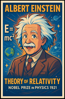 Einstein Relativity Vintage Scholarly Inspired Poster