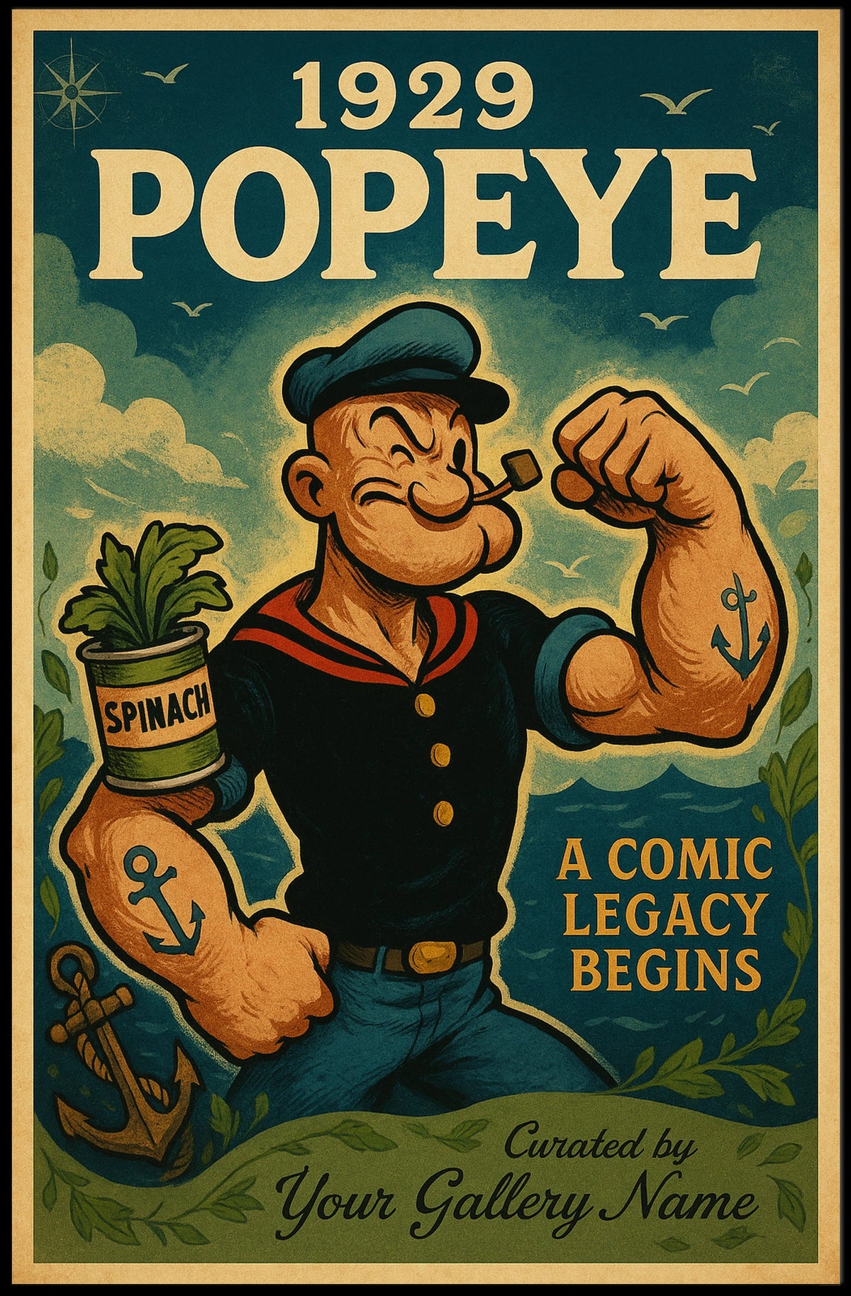 Popeye 1929 Art Poster POP-231