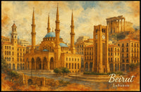 Beirut Cityscape Photography Realism Wanderlust Poster