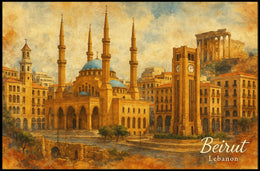 Beirut Cityscape Photography Realism Wanderlust Poster