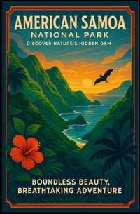 American Samoa Travel Adventures National Park Poster
