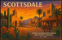 Scottsdale Southwestern Charms Travel Poster