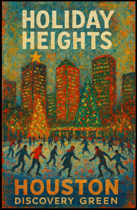 Holiday Heights At Houston Discovery Poster