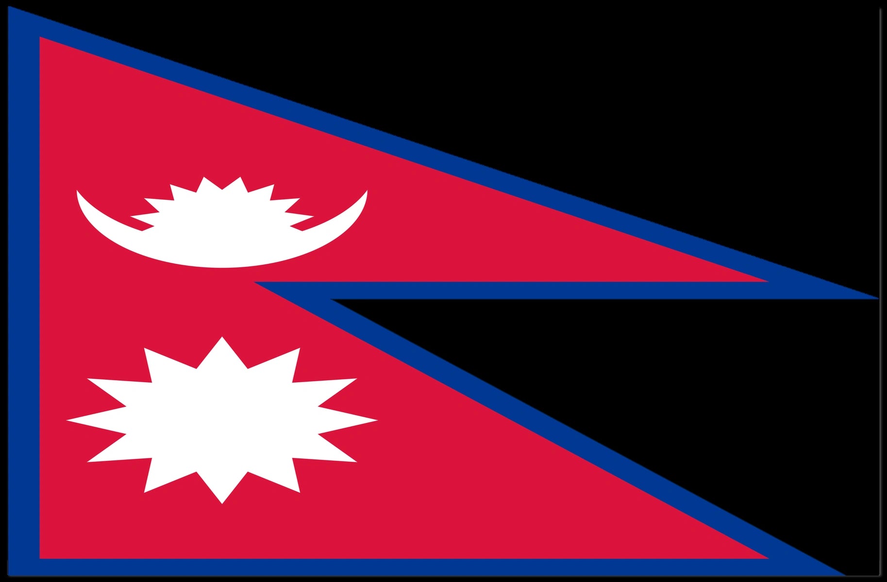Nepal Flag Poster